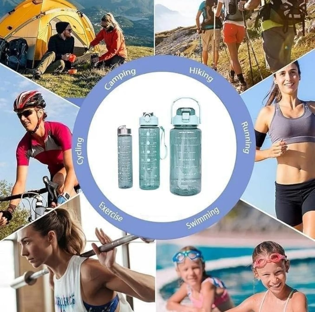 Time marked water bottle