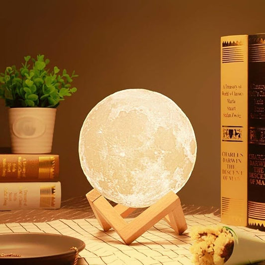 3D Moon Lamp With Stand