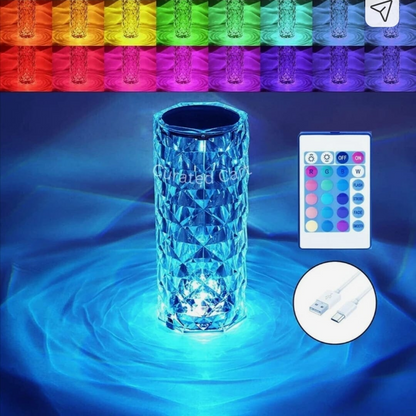 Rose diamond table lamb