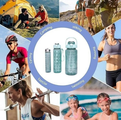 Time marked water bottle