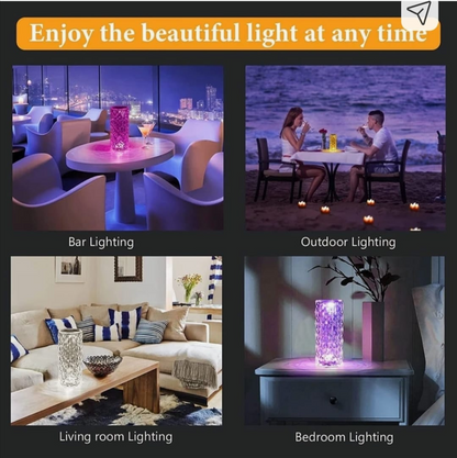 Rose diamond table lamb