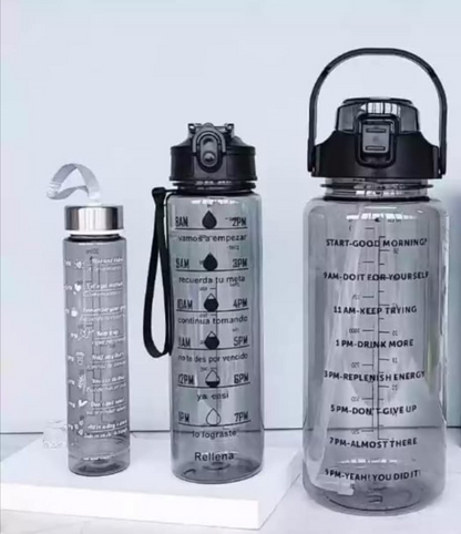 Time marked water bottle
